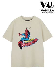 Vanilla Underground Cream Boys Marvel Spiderman Licensed T-Shirt (E73361) | kr182