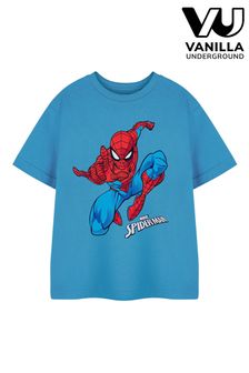 Albastru - Tricou cu licență pentru băieți Vanilla Underground Marvel Spiderman (E73370) | 84 LEI