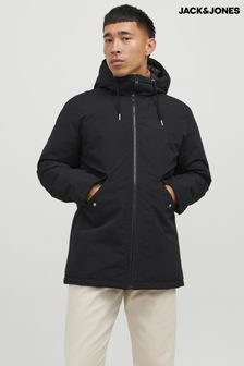 JACK & JONES Black Hooded Parka Jacket (E73579) | €63