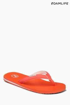 Foamlife Orange Marl Womens Lixi Flip Flops (E73681) | kr325