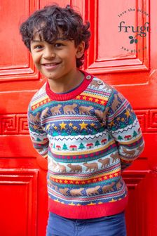 Boys red jumper hot sale