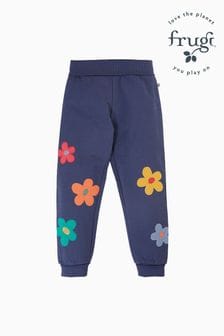 Frugi Navy Flower Patch Joggers (E74478) | €40 - €43