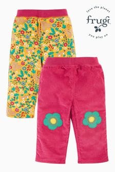 Frugi Girls Pink Corduroy Reversible Trousers (E74481) | €55 - €58