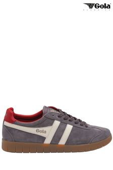 Gola Grey Mens Hurricane Suede Lace-Up Trainers (E74522) | €106
