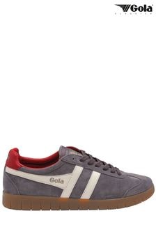 Gola Grey Mens Hurricane Suede Lace-Up Trainers (E74522) | $137