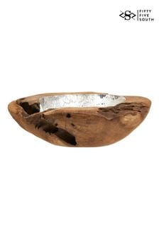 Fifty Five South Seraya Teak Wood Bowl (E74600) | 388 LEI