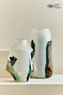 Fifty Five South White Hakan Tall Glass Vase (E74622) | HK$1,028