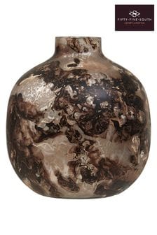 Fifty Five South Brown Garan Glass Vase (E74626) | OMR30