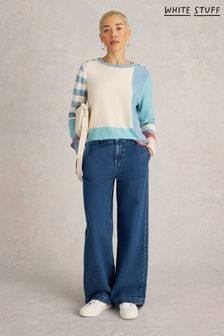 Colour block knitwear top