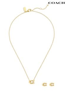 COACH Gold Tone Signature Pearl jewellery Set (E75907) | 191 €