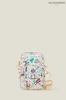 Accessorize White London Print Phone Bag (E76537) | €21