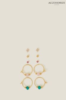 Accessorize 14ct Earrings 5 Pack (E76552) | ‏101 ‏₪