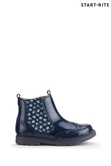 Girls navy blue boots new arrivals