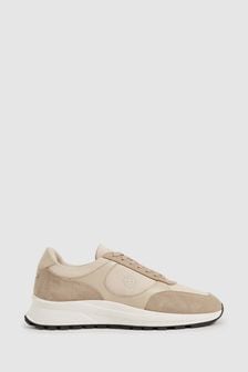 Unseen Suede Leather Colour-Block Trainers (E77278) | $317