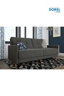 Dorel Home Grey Andora Linen Sprung Sofa Bed (E77990) | kr8,113
