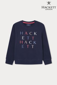 Hackett London Older Boys Blue Sweatshirt (E78251) | HK$617