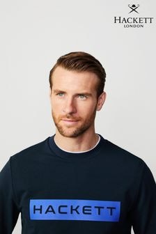 Hackett London Men Blue Sweatshirt (E78277) | $188