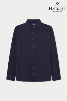 Men s Polo Shirts Hackett Plain Long Sleeve Tops Next Luxembourg