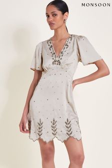 Monsoon Mini Aurora Embellished Dress (E79433) | ‏754 ‏₪