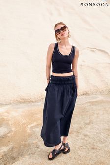 Monsoon Black Jade Maxi Skirt (E79437) | kr1 010