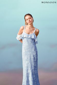 Monsoon Blue Briella Burnout Dress (E79443) | €140