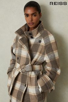 Monsoon louis check coat clearance