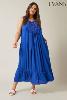 Women s Evans Blue Summer Dress Sleeveless Dresses Next Oman