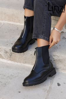 Brogue Plain Ankle Flat Boots Next Luxembourg