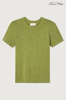 Green - American Vintage Sonoma Short Sleeved T-shirt (E82730) | kr1 010