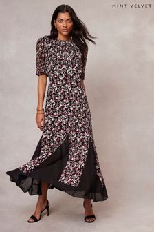 Casual velvet maxi dress top