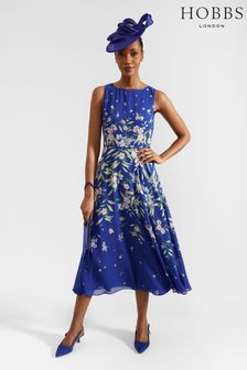 Hobbs Blue Petite Carly Dress (E83867) | €216