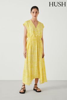 Hush Yellow Klara Relaxed Maxi Dress (E83943) | ₪ 448