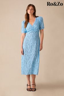 Women s Ro Zo Holiday Print V Neck Dresses Next Luxembourg
