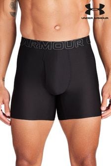 Under Armour Black Performance Tech Mesh Boxers in 3 Pack (E84527) | $58