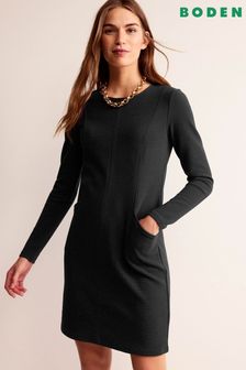 Women s Boden Black Plain Long Sleeve Dresses Next Luxembourg