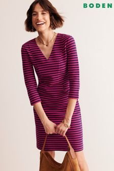 Women s Boden 3 4 Sleeve V Neck Cotton Dresses Next Luxembourg