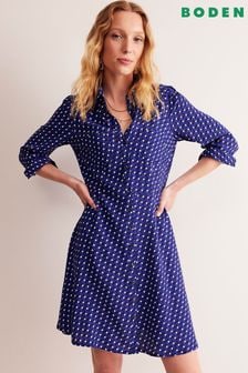 Boden Blue Pocket Detail Shirt Dress (E85495) | $168