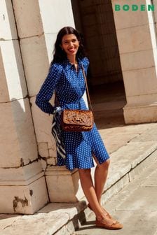 Boden Blue Pocket Detail Shirt Dress (E85495) | $168