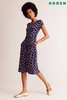 Boden navy spot dress shop
