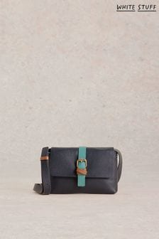 White Stuff Blue Landscape Leather Phone Bag (E85770) | $67