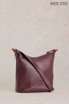 White Stuff Purple Mini Fern Leather Cross-Body Bag (E85771) | MYR 315