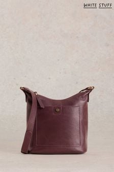 White Stuff Purple Mini Fern Leather Cross-Body Bag (E85771) | $84