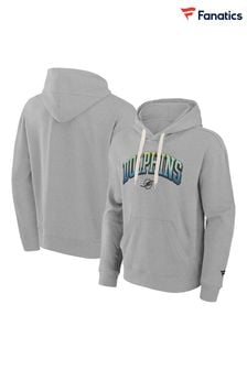 Fanatics Grey NFL Miami Dolphins Gradient Fleece Pullover 100% Cotton Hoodie (E86123) | $111