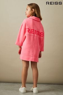 Reiss Bright Pink Natasha 9-13 yrs Open-Collar Jumper Dress (E86180) | $111