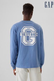 Men s T Shirts GAP Blue Crew Neck Tops Next Cyprus