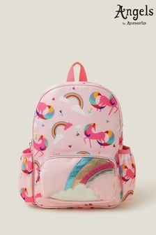 Angels By Accessorize Girls Pink Unicorn Print Backpack (E86784) | HK$195