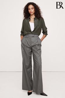 Banana Republic Green The Perfect Silk Shirt (E87514) | kr2 530