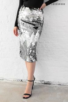 Disc sequin midi skirt new arrivals