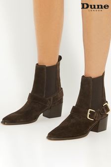 Dune London Panino Double Buckle Western Boots (E88342) | €225