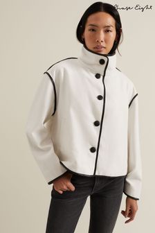 Cream edge to edge jacket store
